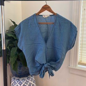 MADEWELL DENIM BLOUSE